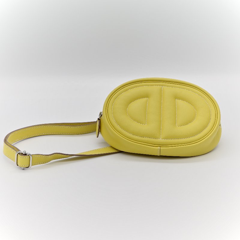 Hermès 愛馬仕 In The Loop 檸檬黃 豬鼻子 斜背包 胸背包-2