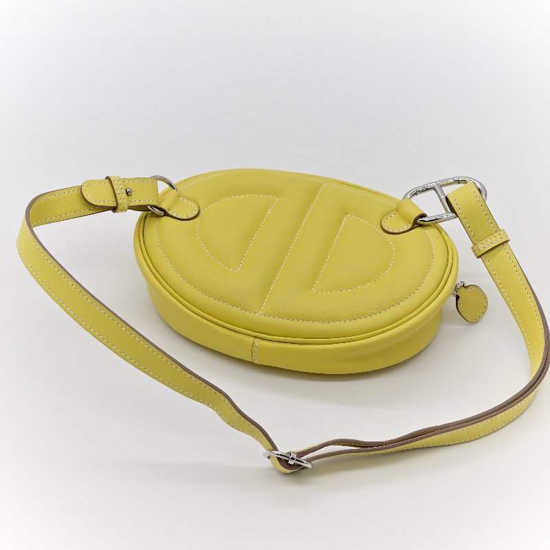 Hermès 愛馬仕 In The Loop 檸檬黃 豬鼻子 斜背包 胸背包-6