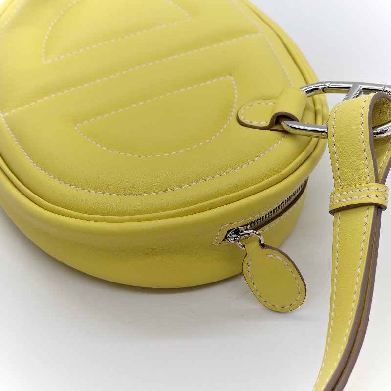 Hermès 愛馬仕 In The Loop 檸檬黃 豬鼻子 斜背包 胸背包-7
