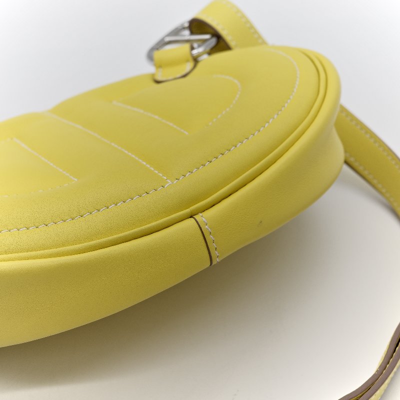 Hermès 愛馬仕 In The Loop 檸檬黃 豬鼻子 斜背包 胸背包-8