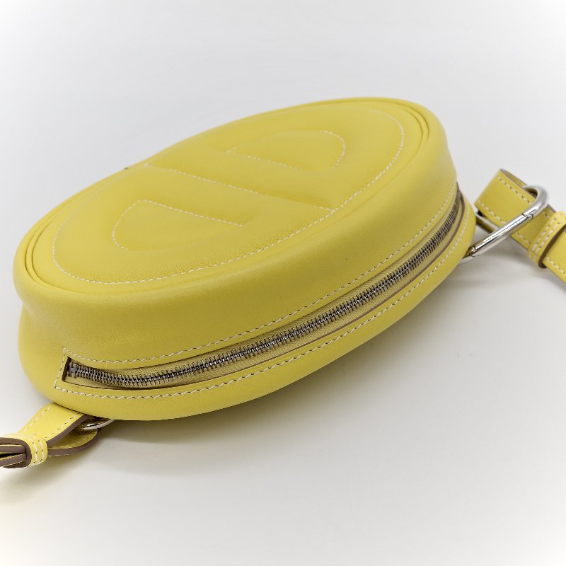 Hermès 愛馬仕 In The Loop 檸檬黃 豬鼻子 斜背包 胸背包-9