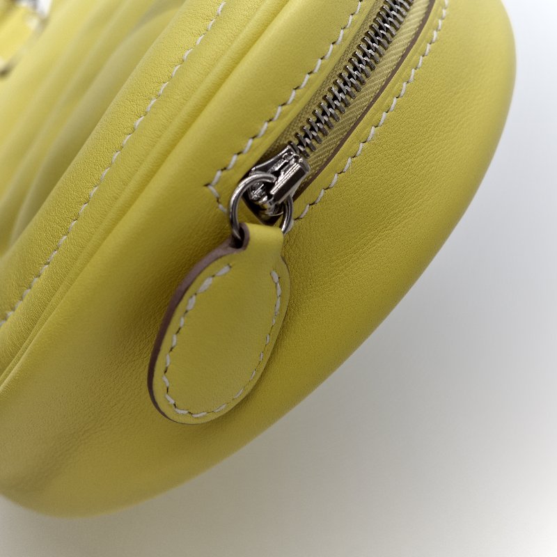 Hermès 愛馬仕 In The Loop 檸檬黃 豬鼻子 斜背包 胸背包-12