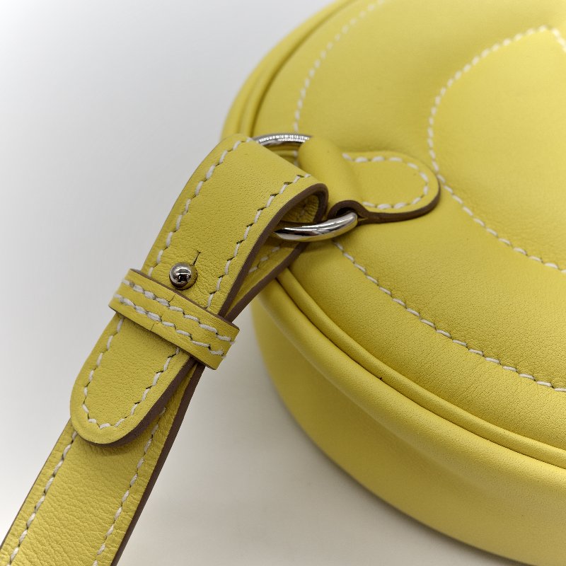 Hermès 愛馬仕 In The Loop 檸檬黃 豬鼻子 斜背包 胸背包-13