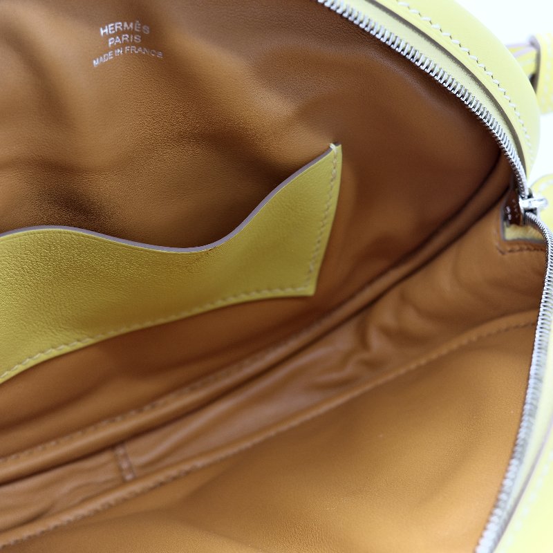 Hermès 愛馬仕 In The Loop 檸檬黃 豬鼻子 斜背包 胸背包-17