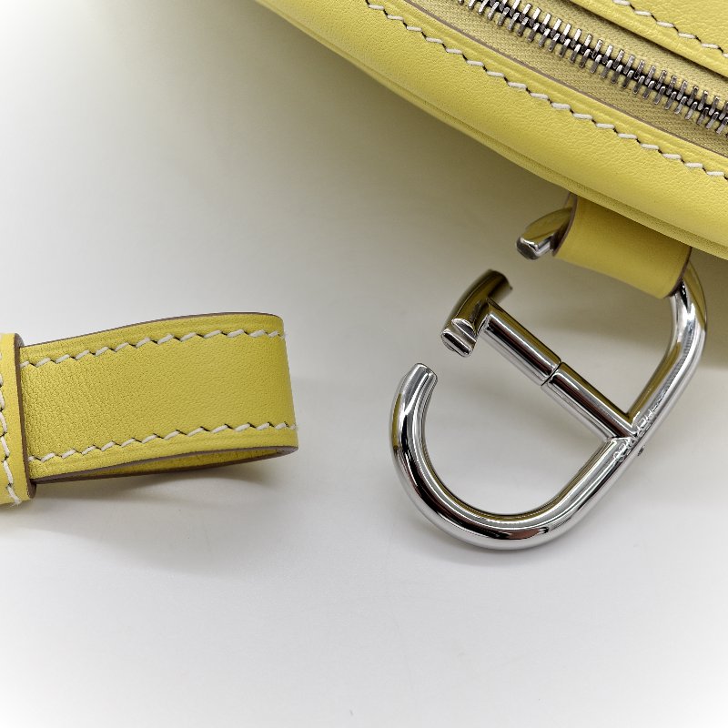 Hermès 愛馬仕 In The Loop 檸檬黃 豬鼻子 斜背包 胸背包-21