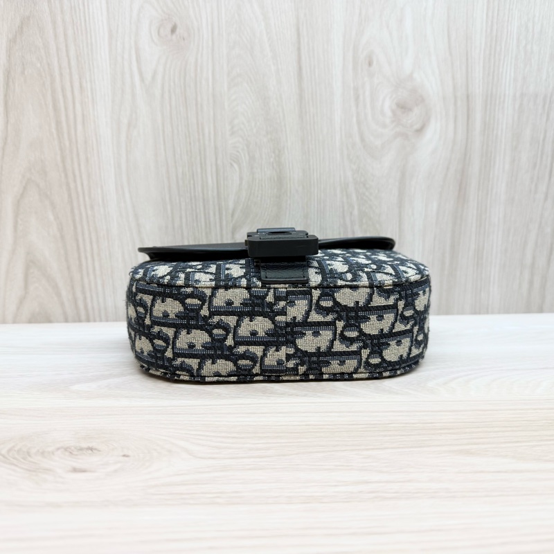 DIOR深藍牛皮Saddle迷你男郵差包2ADCA435YKS-4