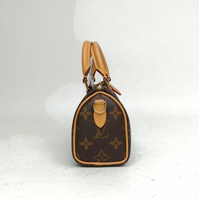LOUIS VUITTON SpeedyNano16可拆卸肩帶老花PVC2024-1