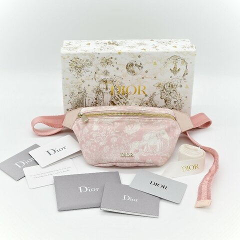 Dior 迪奧 Baby Belt Bag 粉色 腰包 斜背包