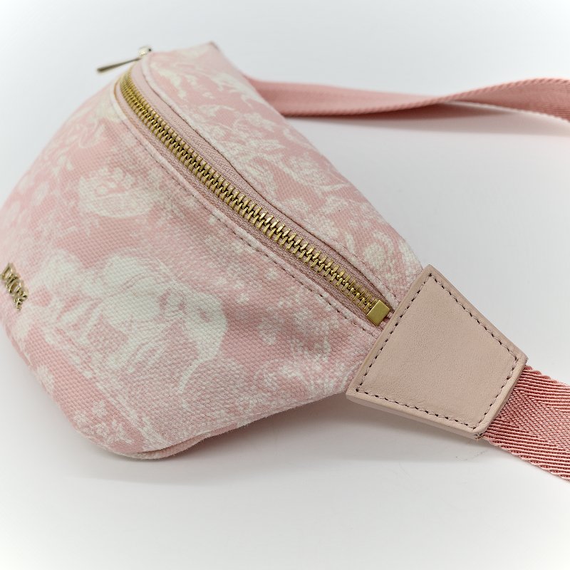 Dior 迪奧 Baby Belt Bag 粉色 腰包 斜背包-5