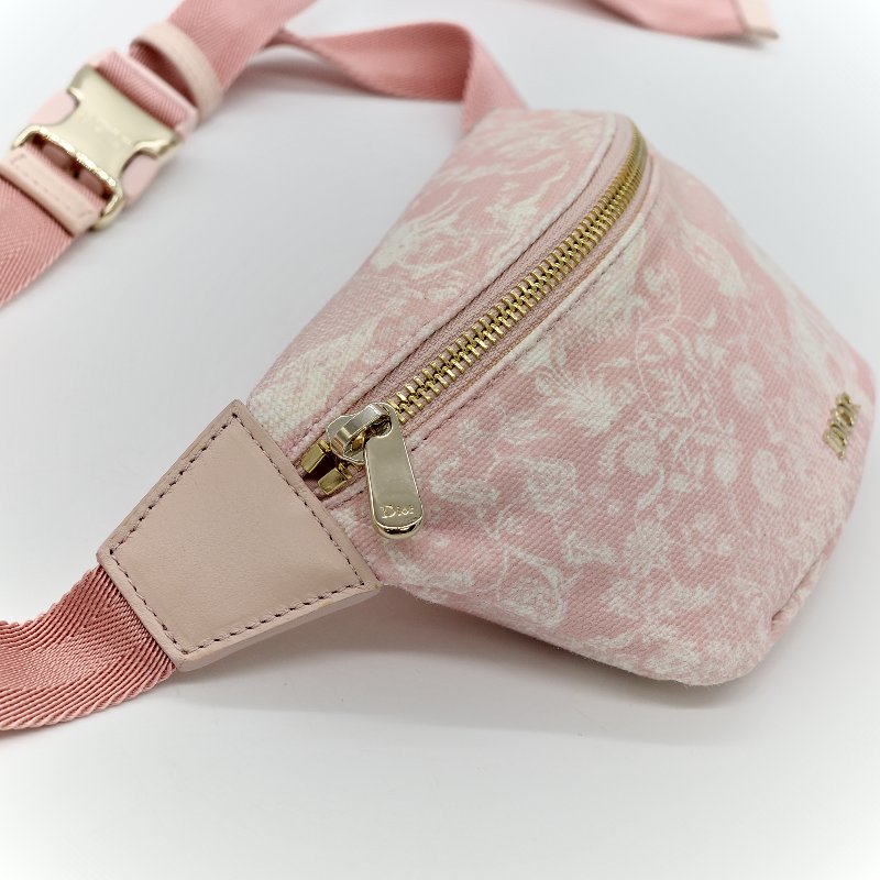 Dior 迪奧 Baby Belt Bag 粉色 腰包 斜背包-6