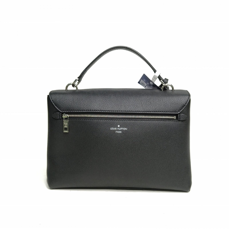 LOUIS VUITTON 拼色牛皮銀扣Lockme手提郵差包2017-2