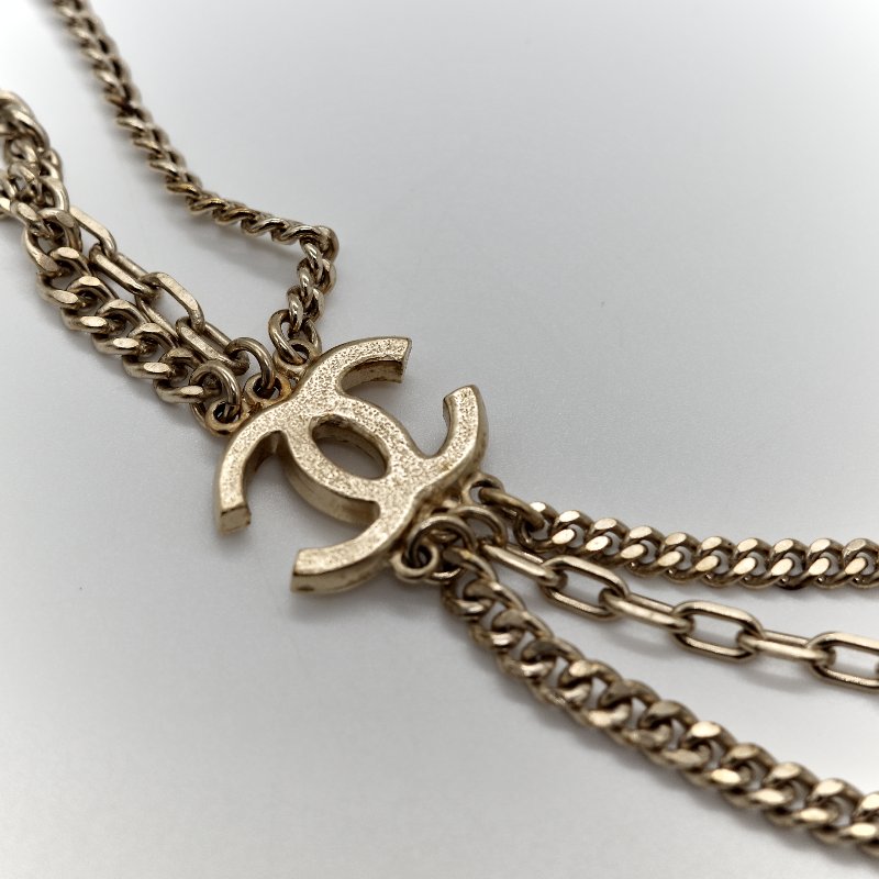 Chanel 香奈兒 水鑽 CC 項鍊-2