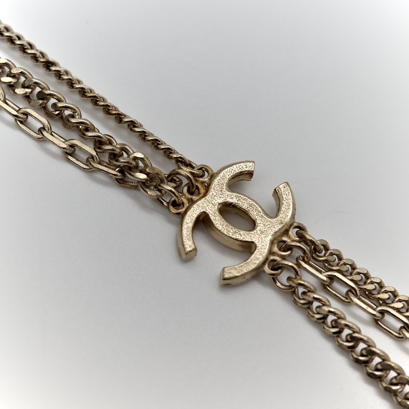 Chanel 香奈兒 水鑽 CC 項鍊-12