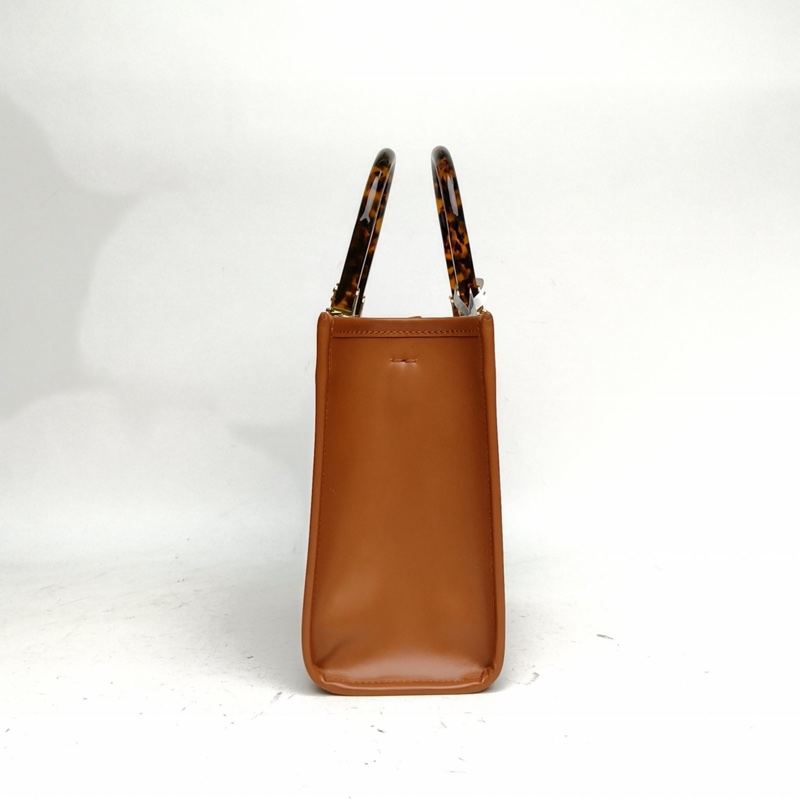 FENDI Sunshine陽光購物手提袋小號棕色牛皮-1