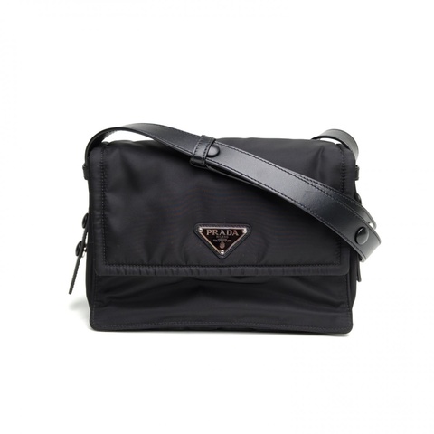 PRADA Re-NylonCINI郵差包小號黑色尼龍