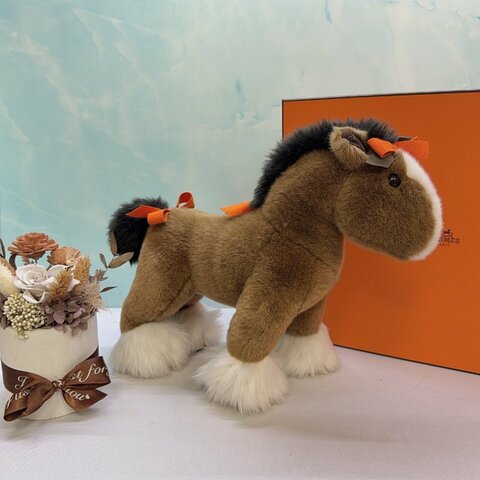 HERMES Hermy絨毛玩偶馬