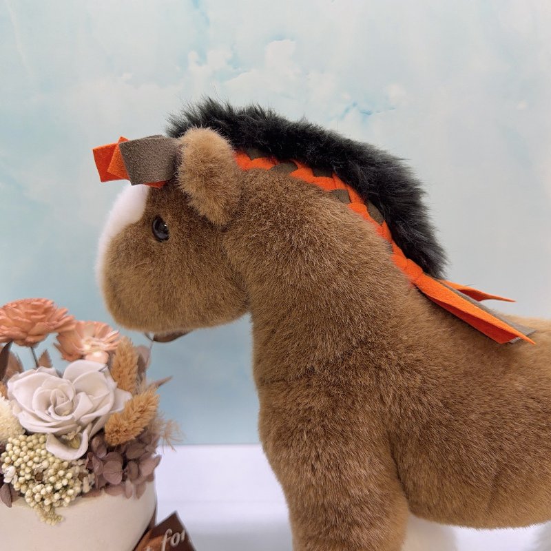 HERMES Hermy絨毛玩偶馬-3