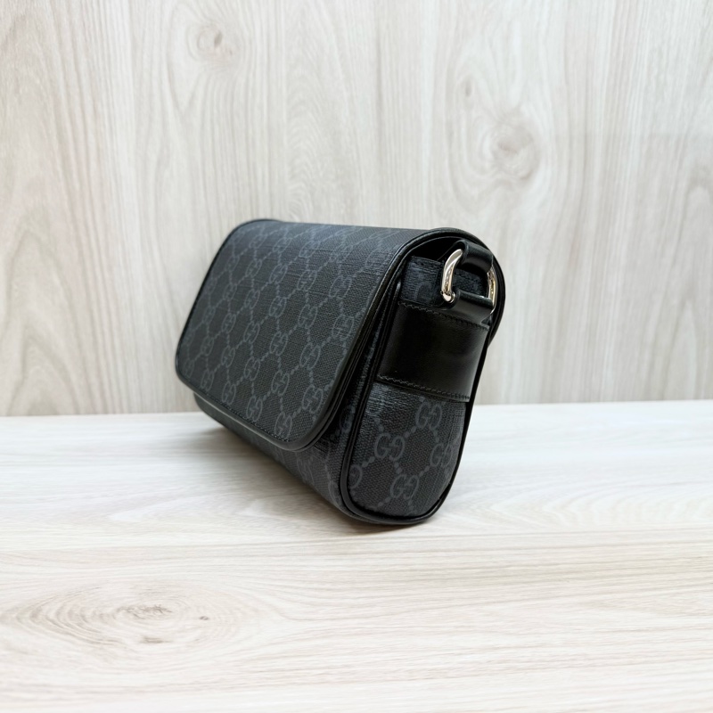 GUCCI黑super mini斜背包791741-3