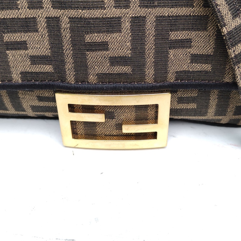 FENDI Baguette法棍包Mini老花帆布-4