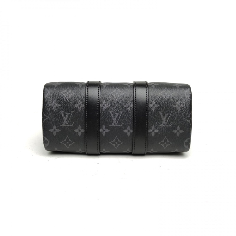 LOUIS VUITTON KEEPALL25黑色PVC晶片-3