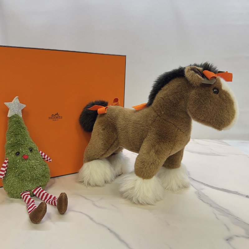 HERMES Hermy小馬絨毛玩偶-1