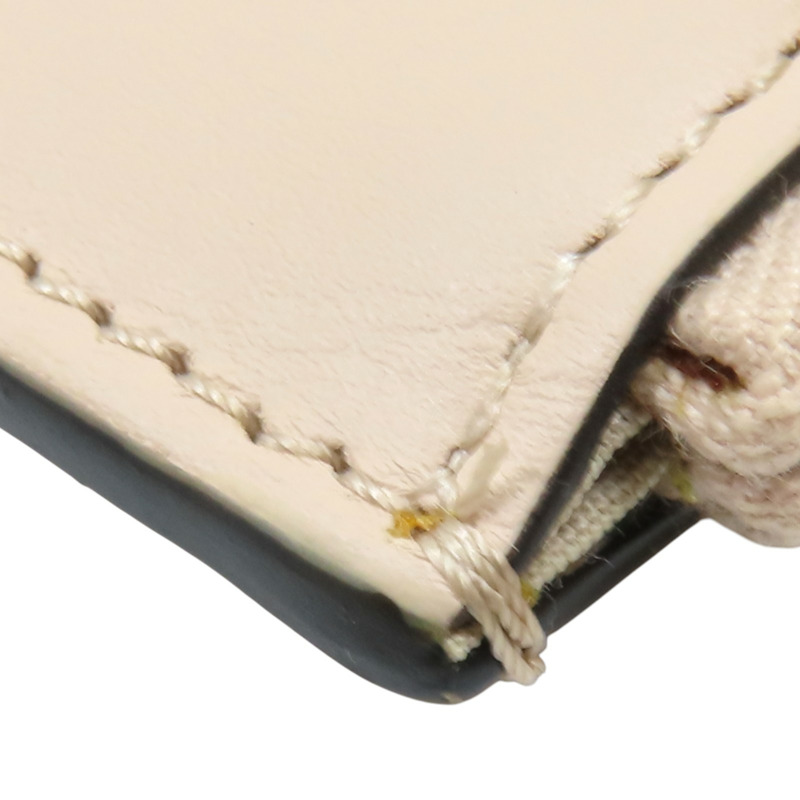 米色 牛皮 Alphabet 拉鍊短夾【Chloe 克羅伊】 CHC22SP716G396J5-8