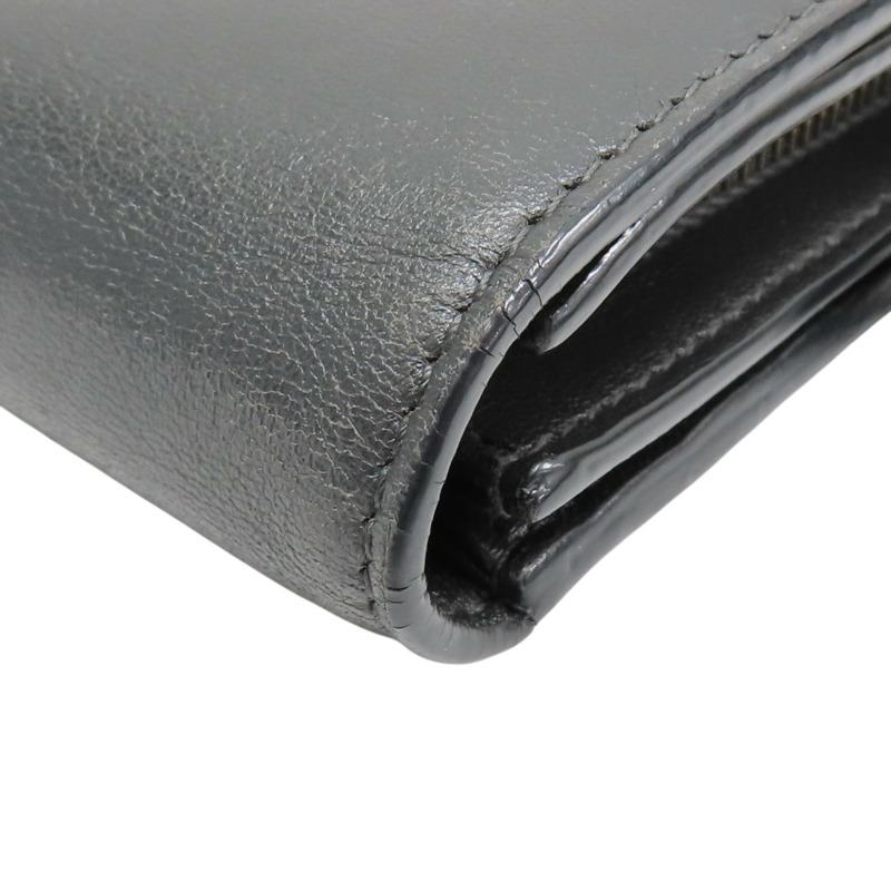 黑色 牛皮 HANAMI 扣式長夾【BOTTEGA VENETA BV 寶緹嘉】-6