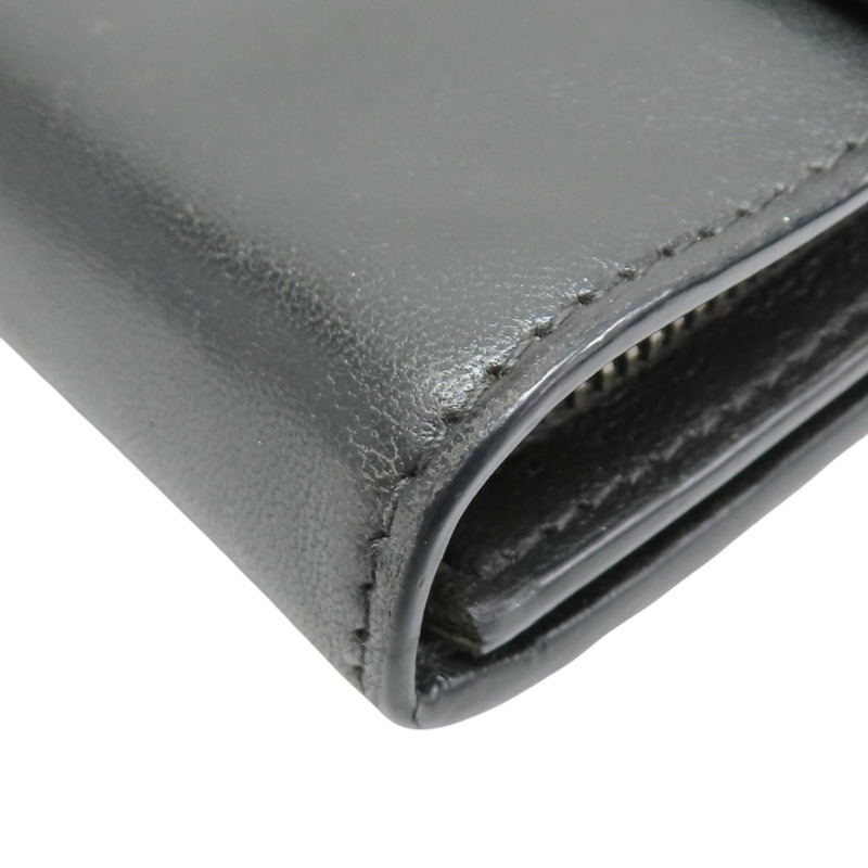 黑色 牛皮 HANAMI 扣式長夾【BOTTEGA VENETA BV 寶緹嘉】-8