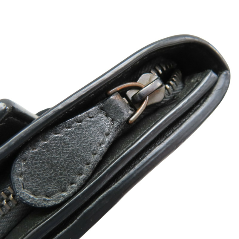 黑色 牛皮 HANAMI 扣式長夾【BOTTEGA VENETA BV 寶緹嘉】-10