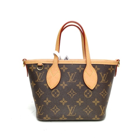 LOUIS VUITTON NeverfullBB24配子袋老花PVC金扣晶片