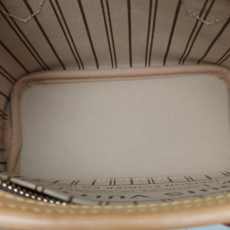 LOUIS VUITTON NeverfullBB24配子袋老花PVC金扣晶片-4