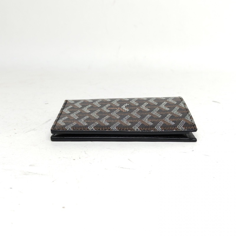 GOYARD 黑色PVCGoyard經典老花對折錢包-3