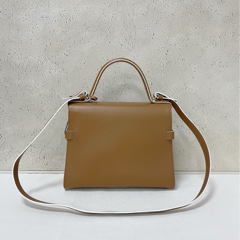 Delvaux small Tempete 小號 金棕白邊-1