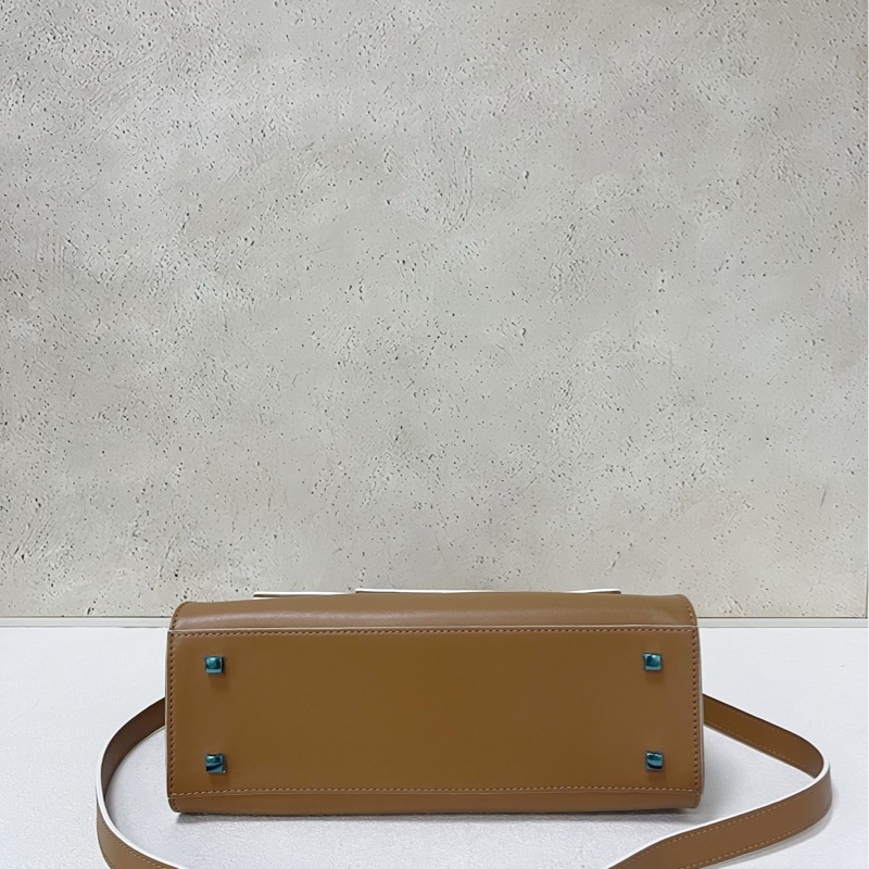 Delvaux small Tempete 小號 金棕白邊-4