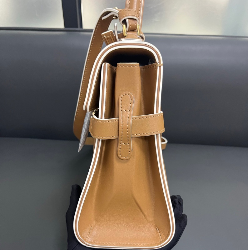 Delvaux small Tempete 小號 金棕白邊-8