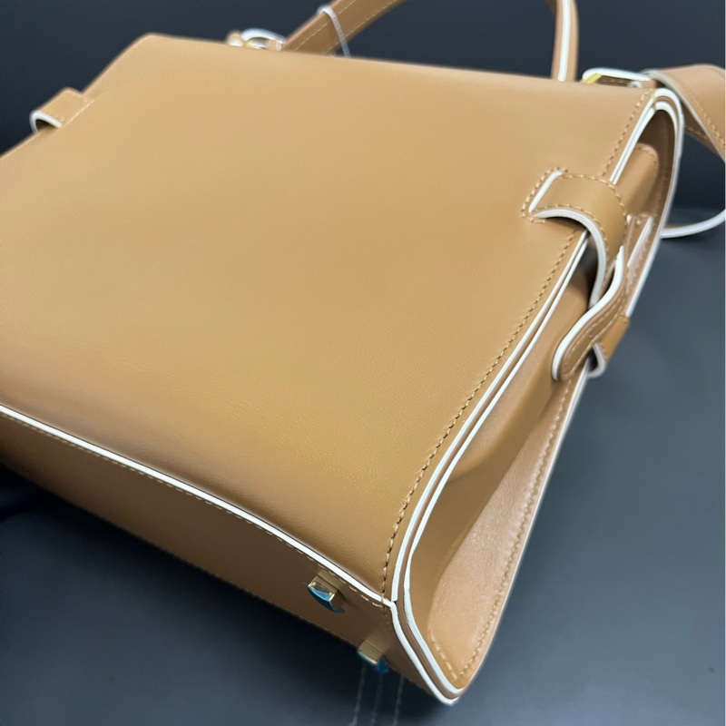 Delvaux small Tempete 小號 金棕白邊-12