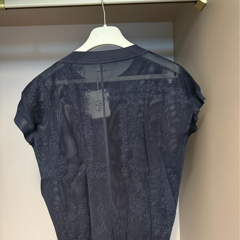 Hermes knit silk top bleu noir-1