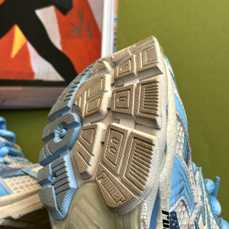 38號 ::Balenciaga:: Women's Runner Mesh & Nylon Light Blue 藍白拚色球鞋 休閒鞋-14