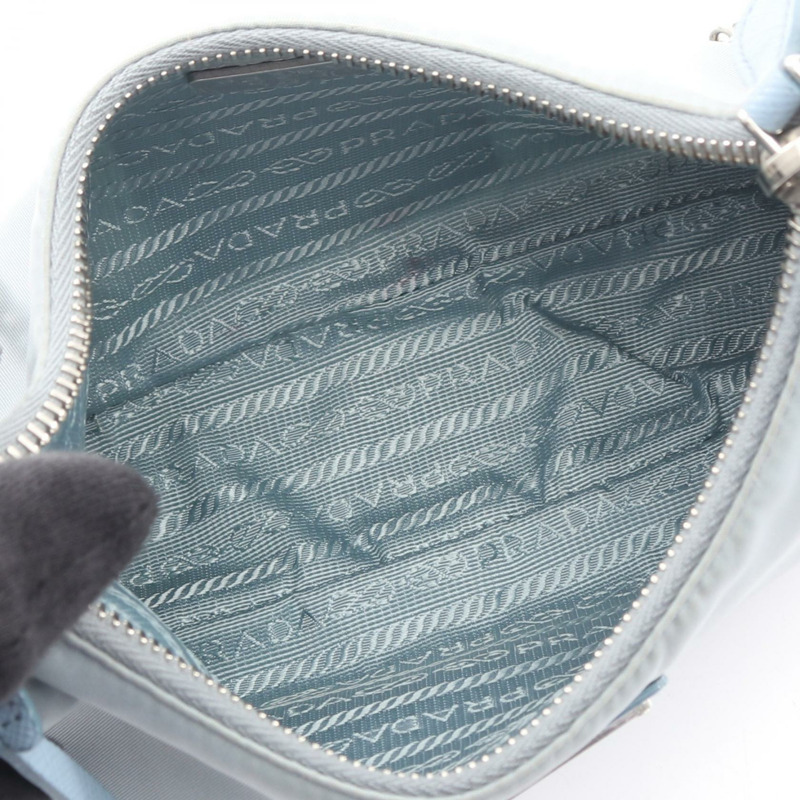 PRADA 2005 復刻版肩包 1BH204 尼龍藍 二手 女士-2