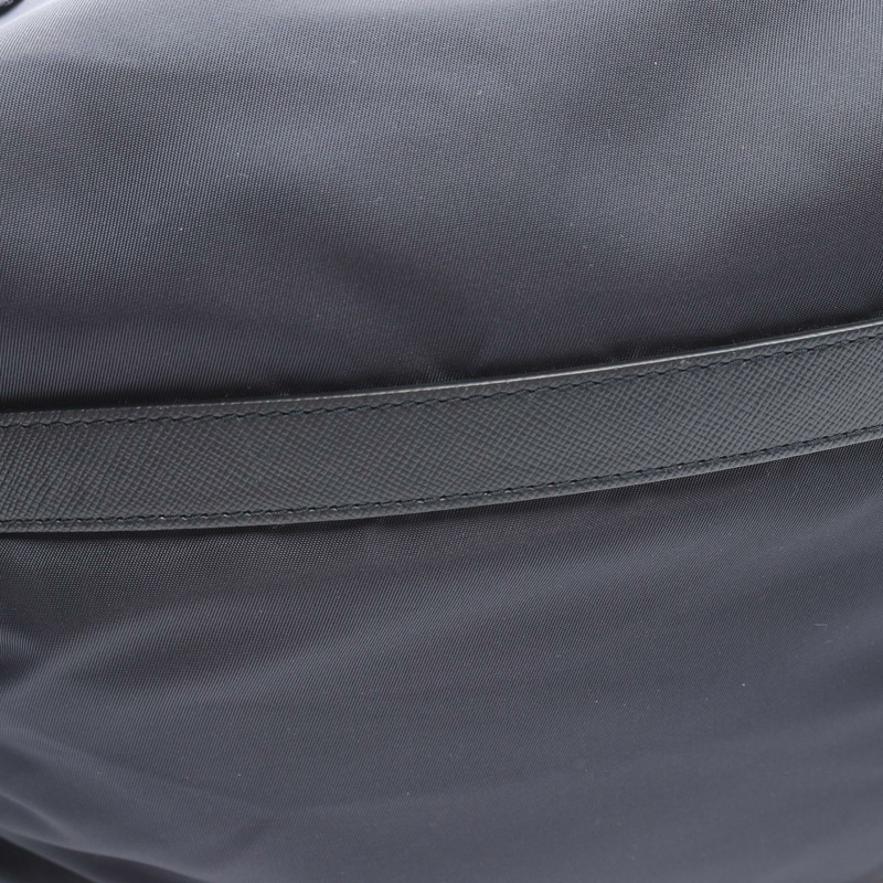 PRADA TESSUTO 肩挎包 BT6671 尼龍 Saffiano 皮革 海軍藍 二手-7