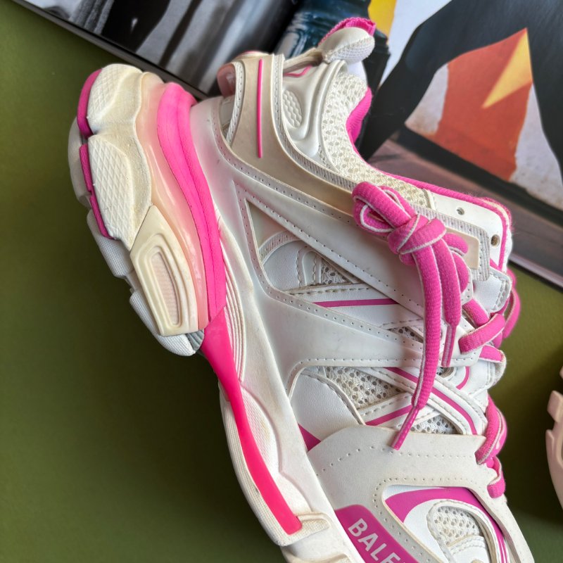 38號 ::Balenciaga:: Women's Runner Mesh & Nylon Light Blue 老爹鞋 粉白拚色球鞋 休閒鞋-2