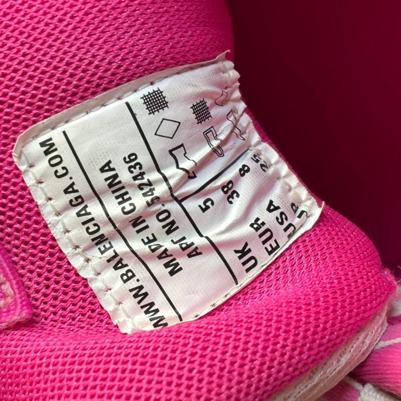 38號 ::Balenciaga:: Women's Runner Mesh & Nylon Light Blue 老爹鞋 粉白拚色球鞋 休閒鞋-9