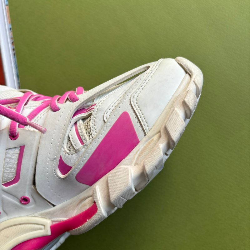 38號 ::Balenciaga:: Women's Runner Mesh & Nylon Light Blue 老爹鞋 粉白拚色球鞋 休閒鞋-18