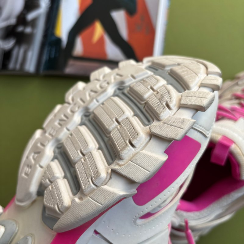 38號 ::Balenciaga:: Women's Runner Mesh & Nylon Light Blue 老爹鞋 粉白拚色球鞋 休閒鞋-23