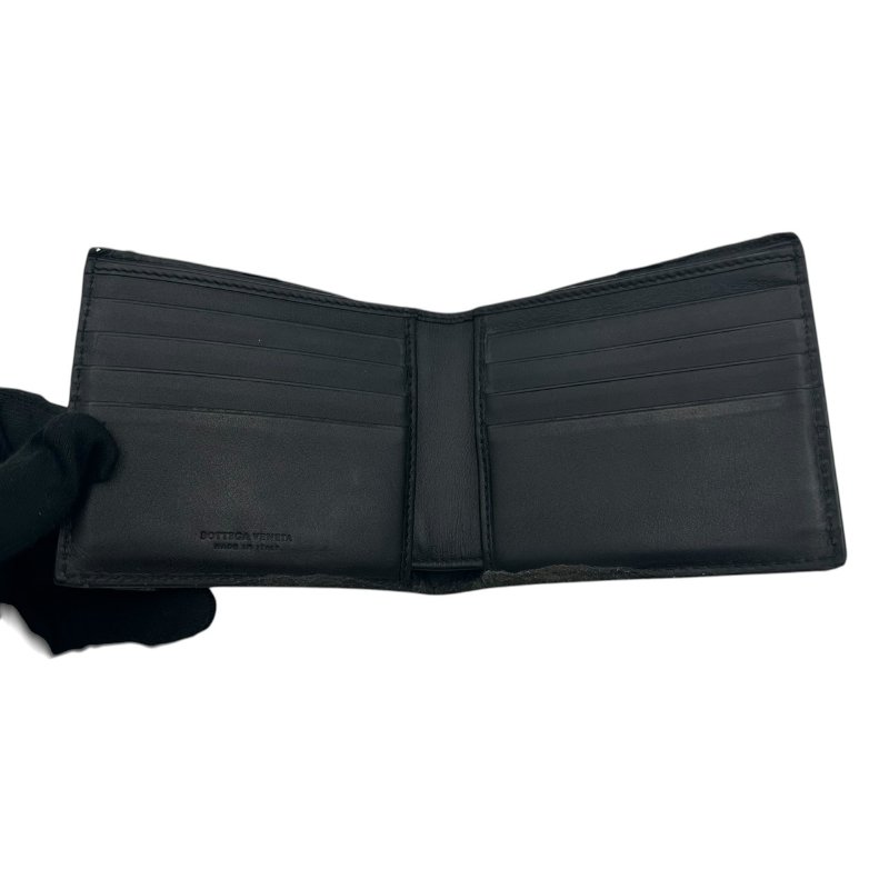 【美收精品】BOTTEGA VENETA 黑色短夾 C-336【隔月月中將轉賣至日本 上架期限30天】-1