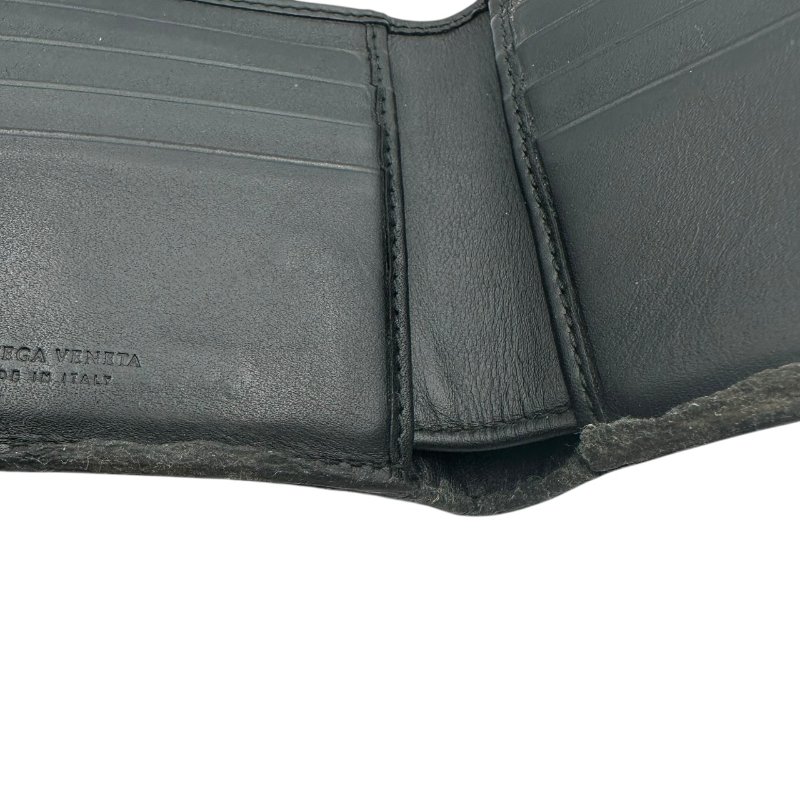 【美收精品】BOTTEGA VENETA 黑色短夾 C-336【隔月月中將轉賣至日本 上架期限30天】-3