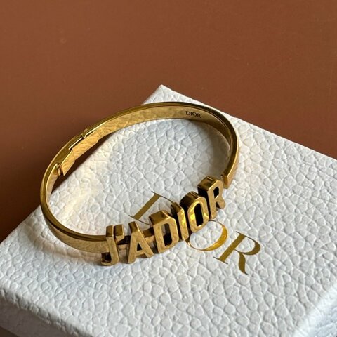 ::Christian Dior::古銅金色 J'ADIOR Bracelet 字母手鐲 手環