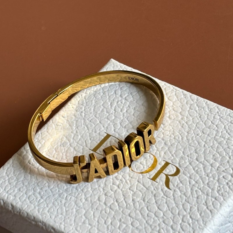 ::Christian Dior::古銅金色 J'ADIOR Bracelet 字母手鐲 手環-0