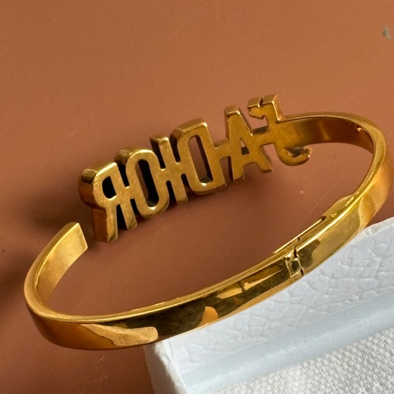 ::Christian Dior::古銅金色 J'ADIOR Bracelet 字母手鐲 手環-4