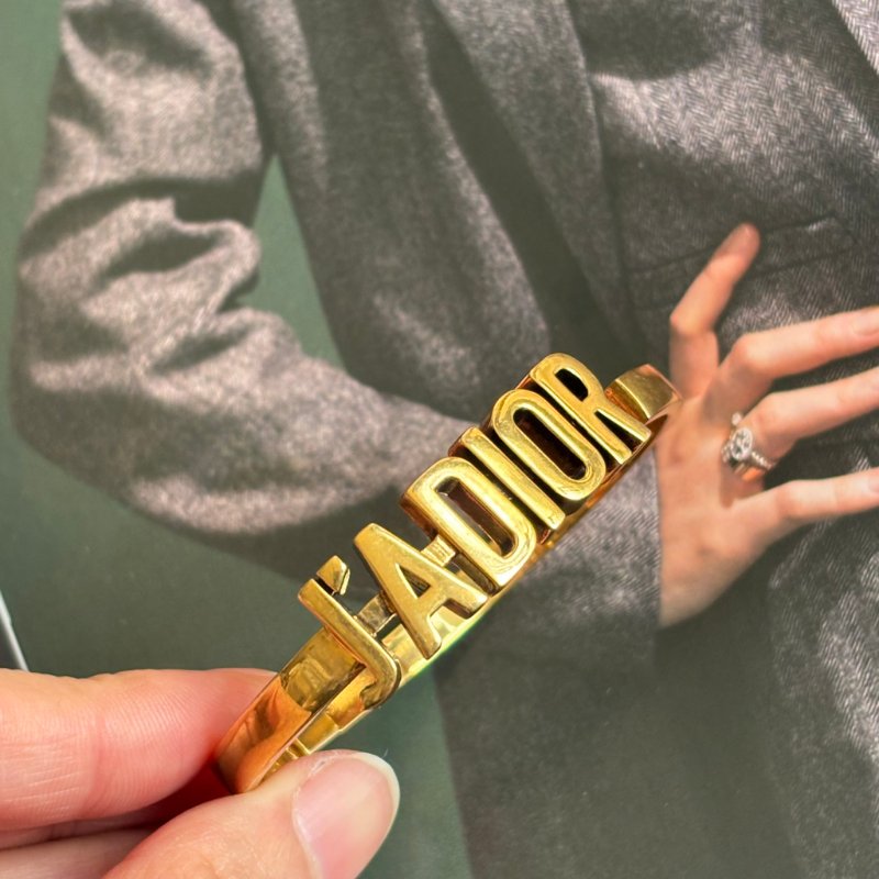::Christian Dior::古銅金色 J'ADIOR Bracelet 字母手鐲 手環-6